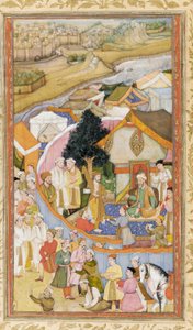 Daud Receives a Robe of Honor from Munim Khan by Unbekannt Unbekannt